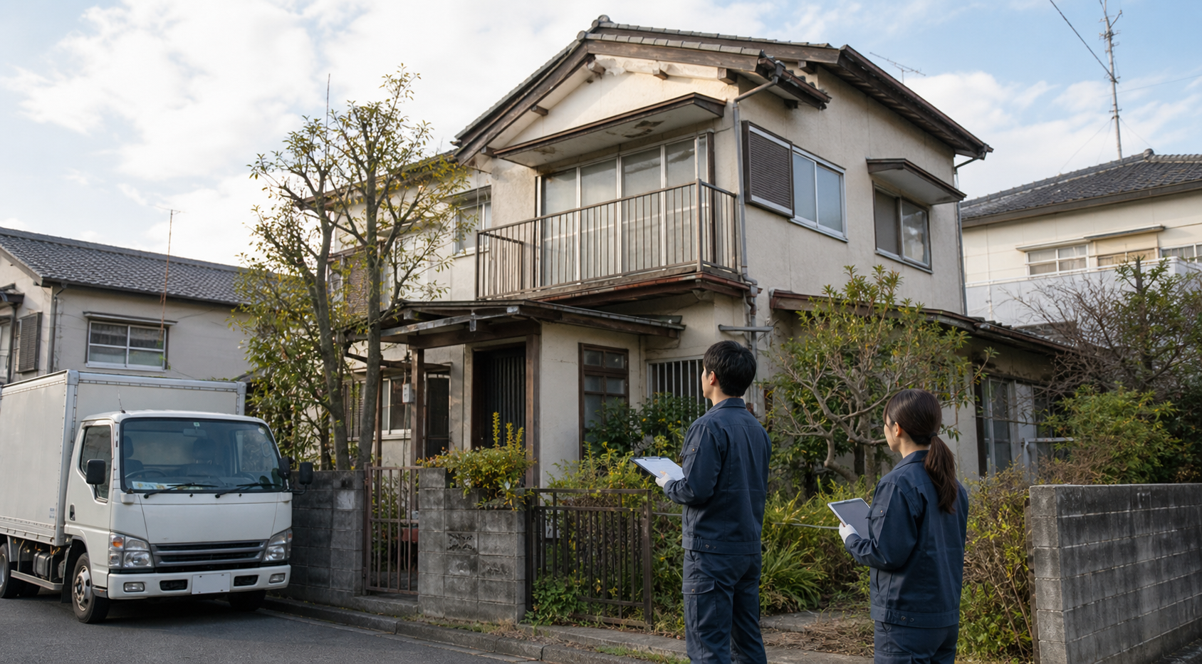 空き家と倉庫整理の残置物確認